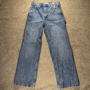 Denim Forum Women's The Farrah Hi-Rise Carpenter Jeans Size 27